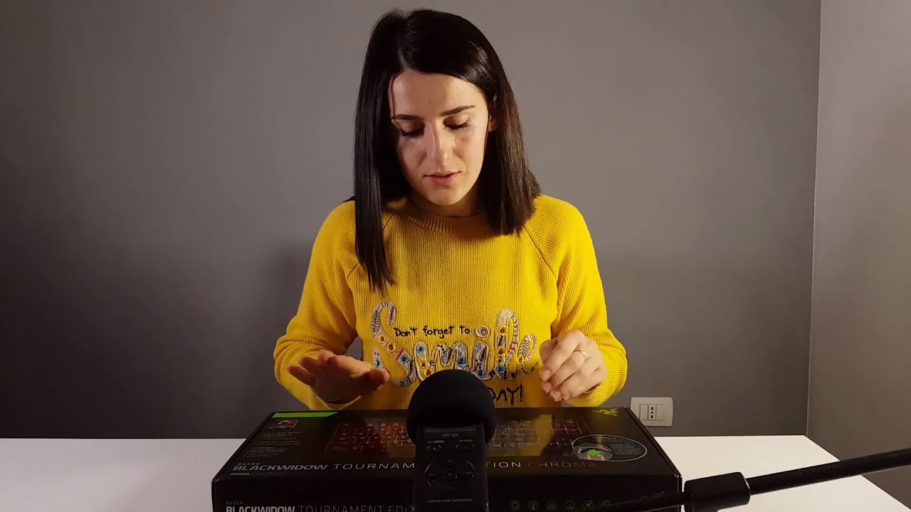 ASMR Inaudible - Unboxing Razer Keyboard Blackwidow Tournament Edition Chroma