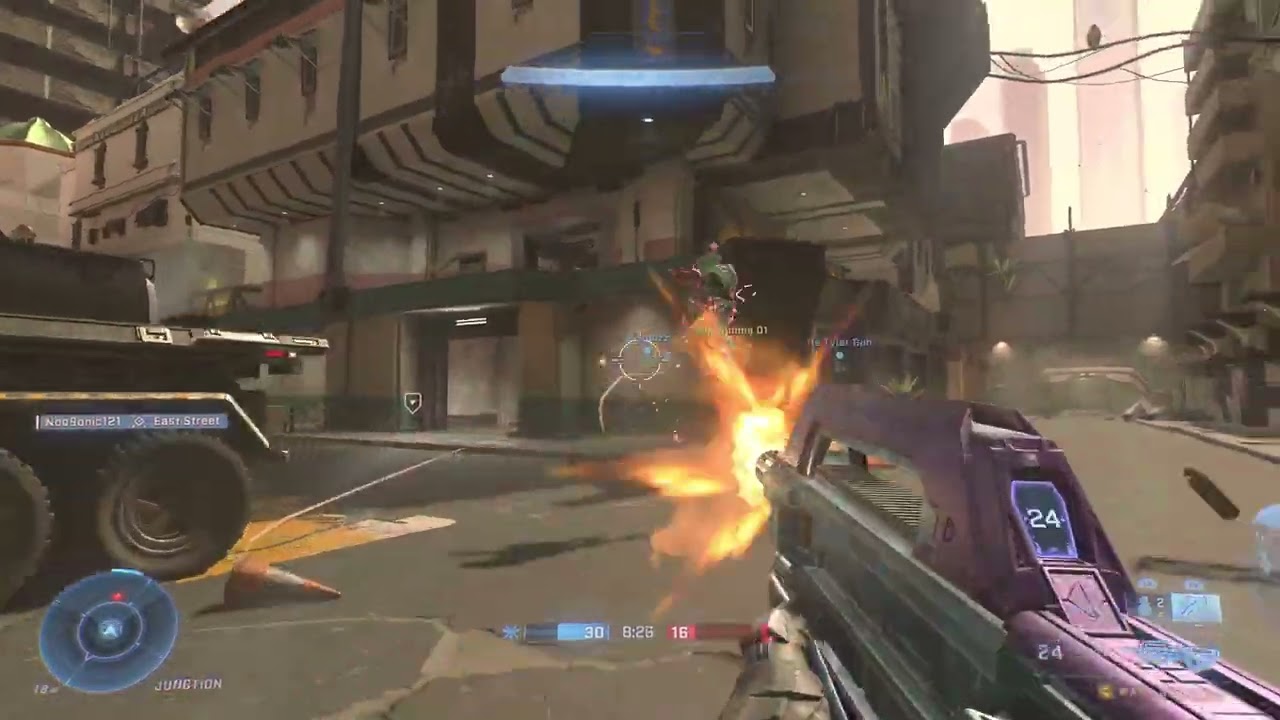 Halo Infinite: Avenger No Scope Sniper Melee 3 Kills Scrappy - Delta Arena - Boulevard