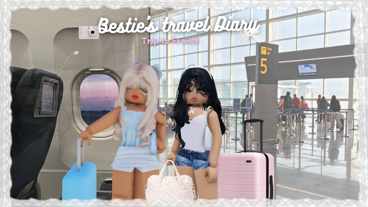 Trip to France, Paris✈️|| Bestie Travel Diaries|| Berry Avenue Rp