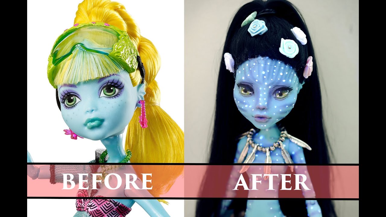 WORK IN PROGRESS AVATAR - MONSTER HIGH FACEUP HOW TO REPAINT A DOLL