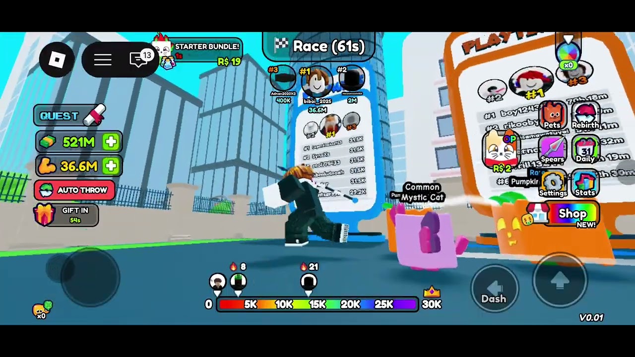 Spear training3 #roblox 