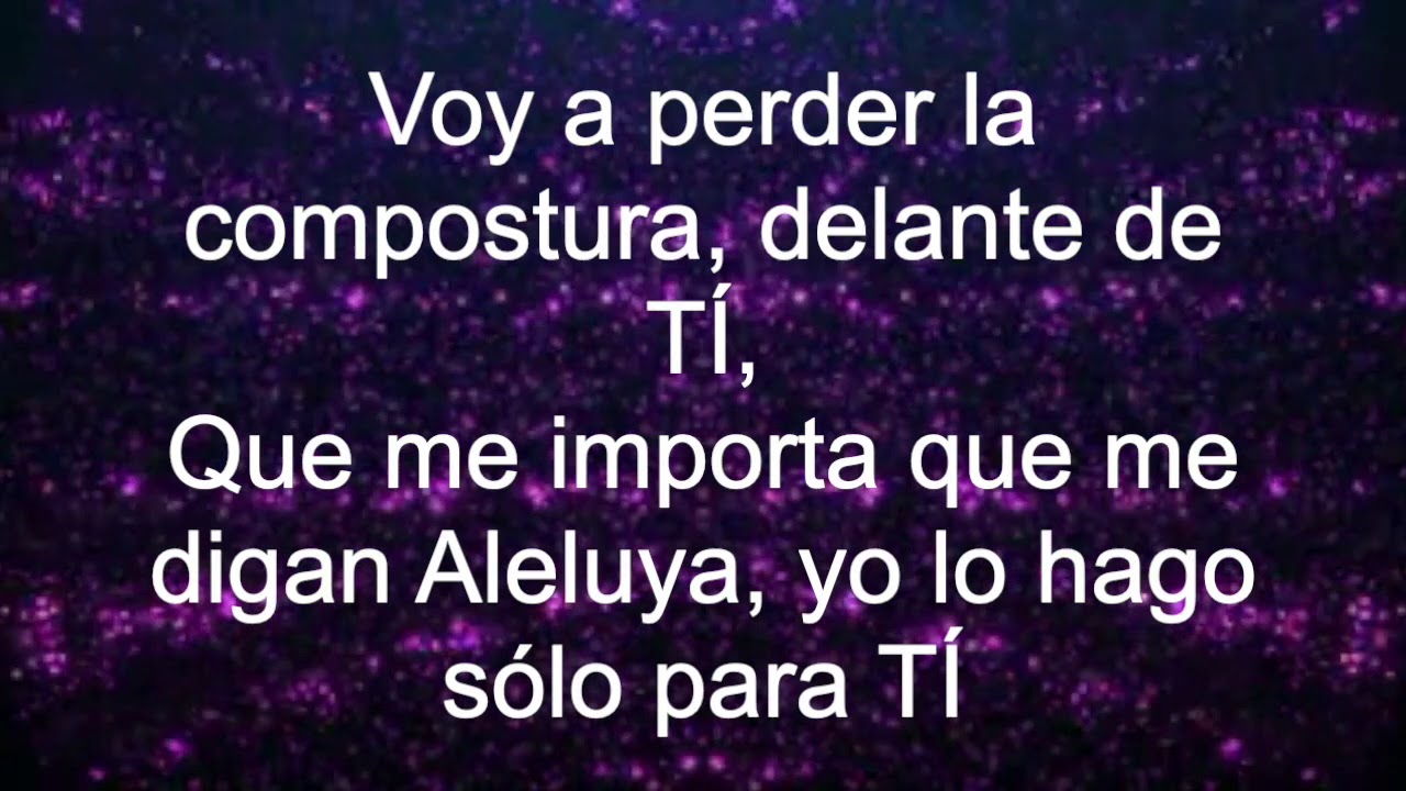VOY A PERDER LA COMPOSTURA PISTA