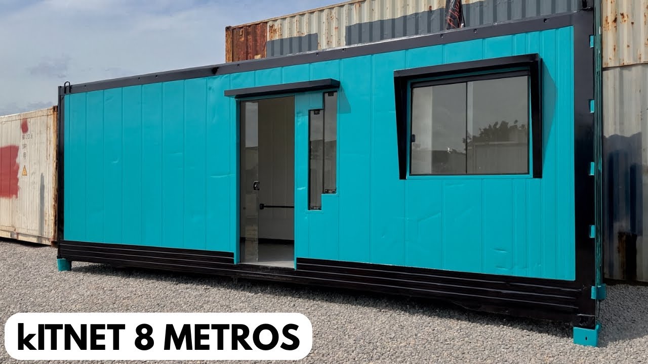 🏡 KITNET CONTAINER 8 METROS – TOUR COMPLETO + VALORES 
