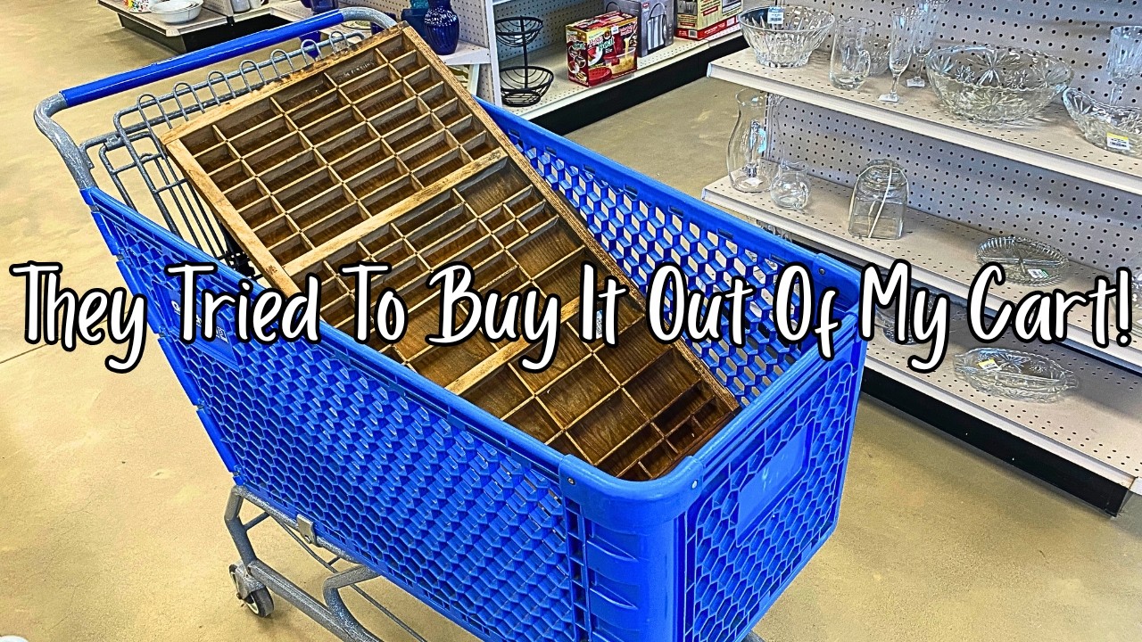 GOODWILL THRIFT WITH ME! They TRIED To Buy It Out Of MY CART!