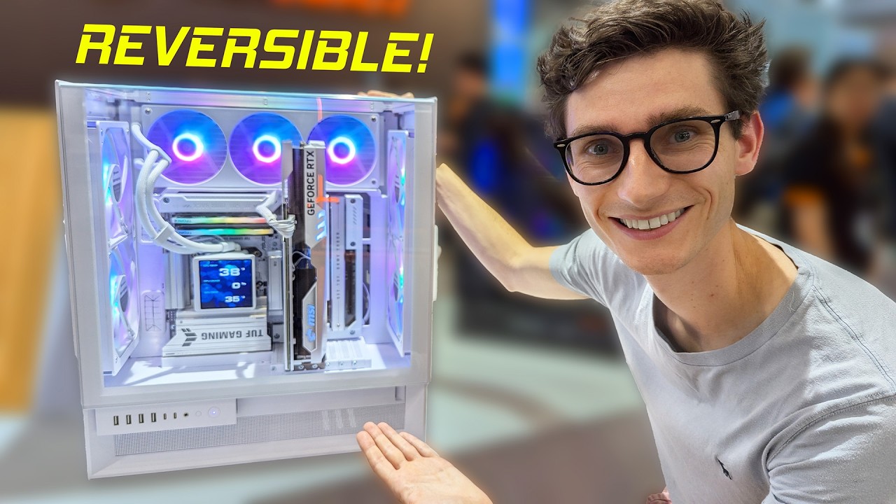 A FLOATING Gaming PC Case! 😶‍🌫️ Cougar CFV235 & OmnyX at Computex 2025 | AD