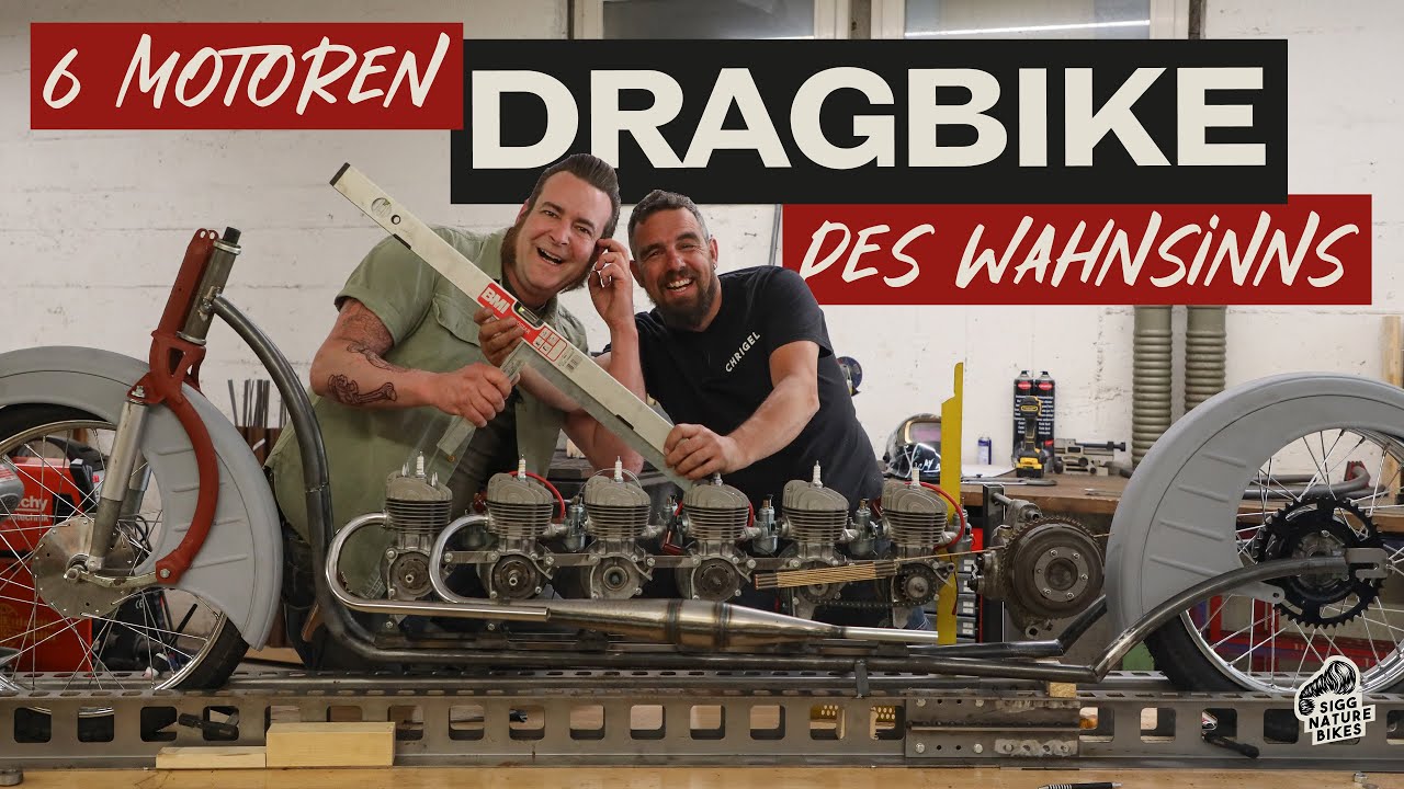 Dragbike des Wahnsinns (Teil 2) | 6 NSU Quickly Motoren in Reihe
