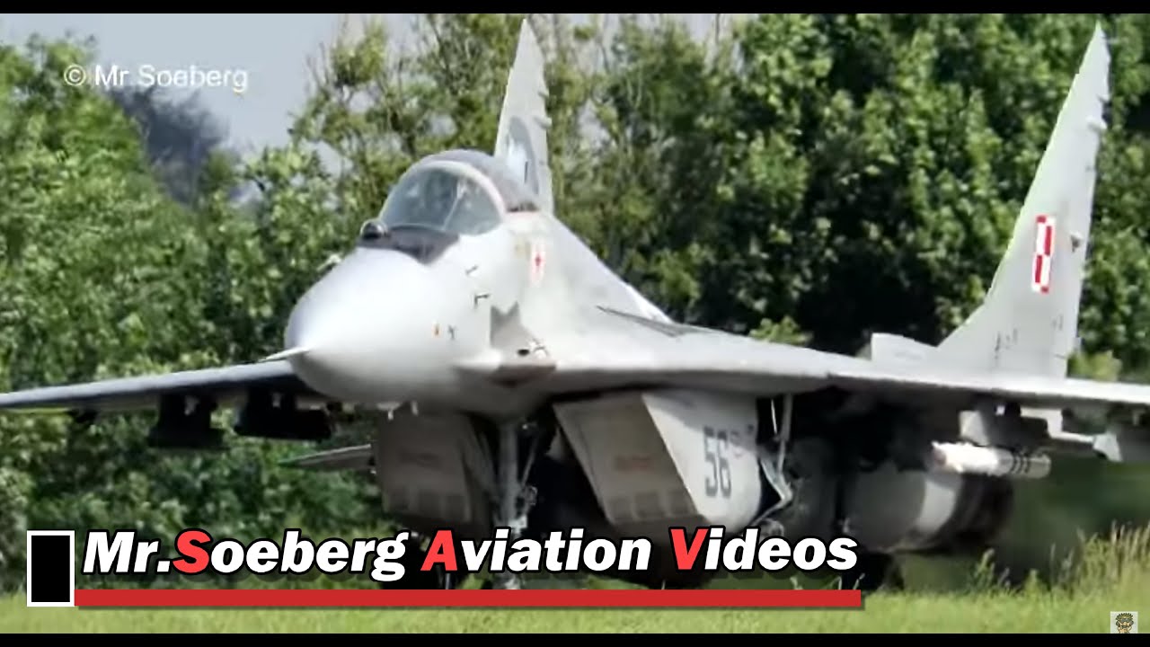 MIG 29's  POLISH AF, Departures, TWM 2017; Florennes