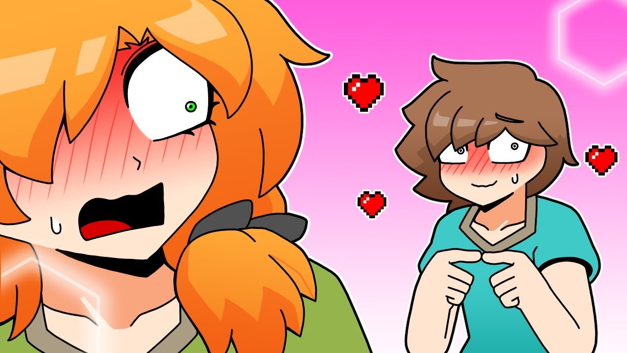 스티브의 애정표현 - Steve's expression of affection | Minecraft anime