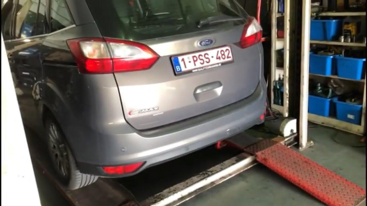 Ford C-Max Changing Oil Filter With Homemade Tools