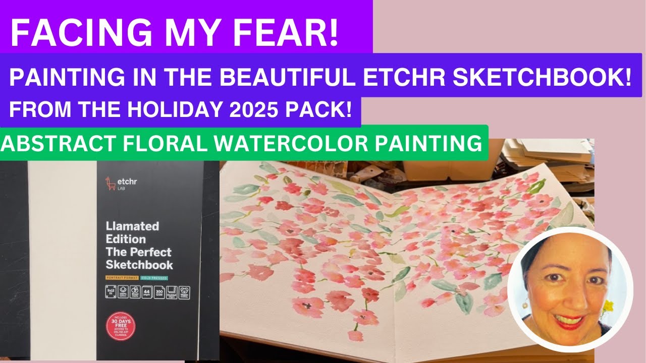 Painting BIG with Granulating Watercolors | Etcher Sketchbook