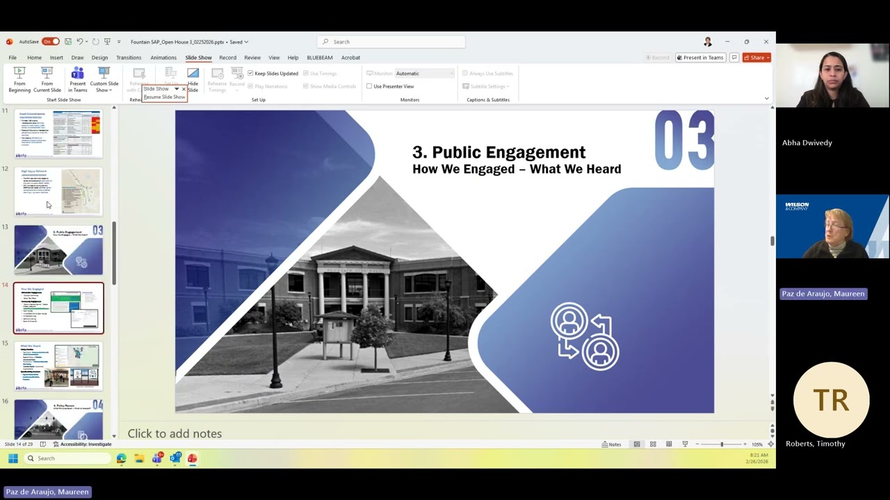 Fountain SAP -  Open House Presentation Feb 25 2026