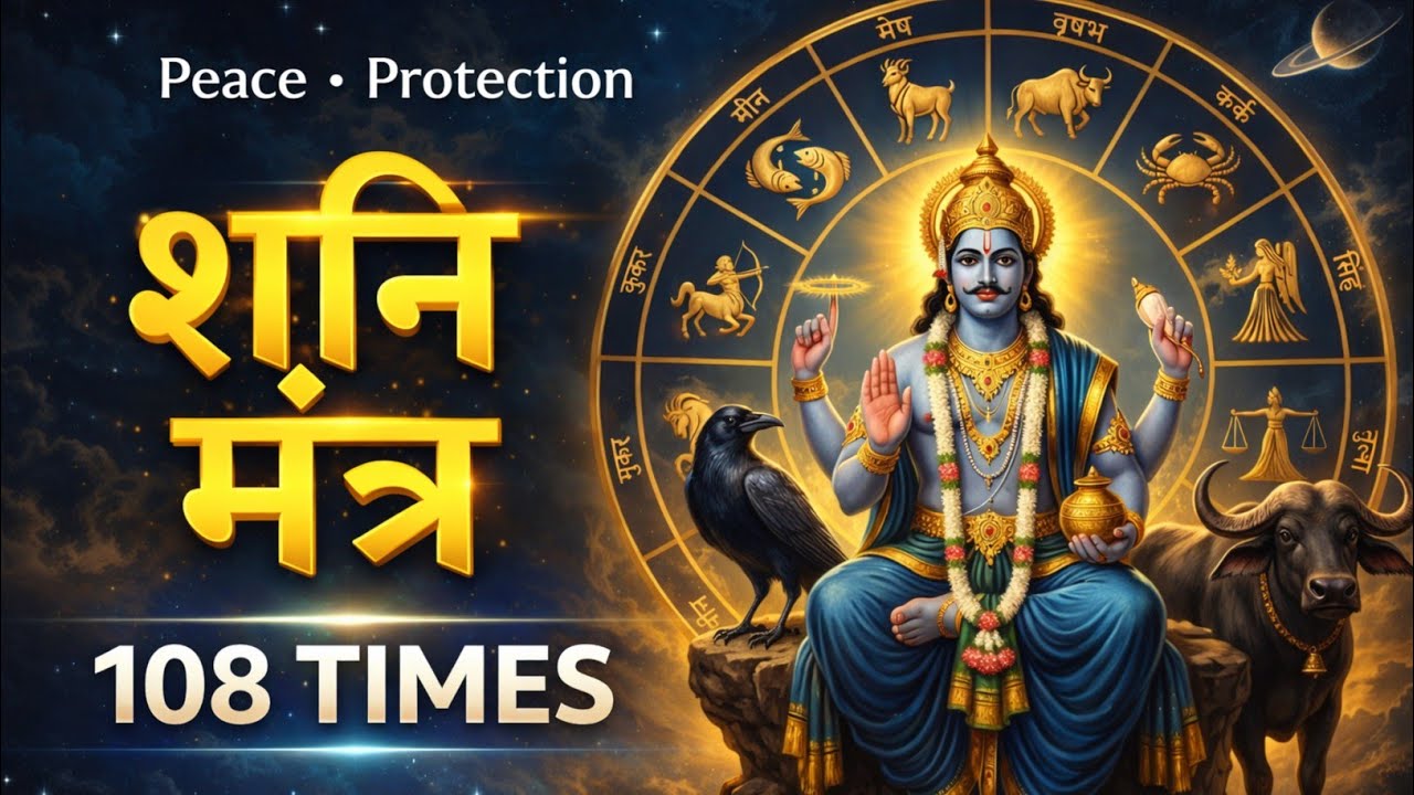 शनि मंत्र | 108 Times | Shani Mantra for Peace, Protection & Karmic Relief | शनिदेव मंत्र