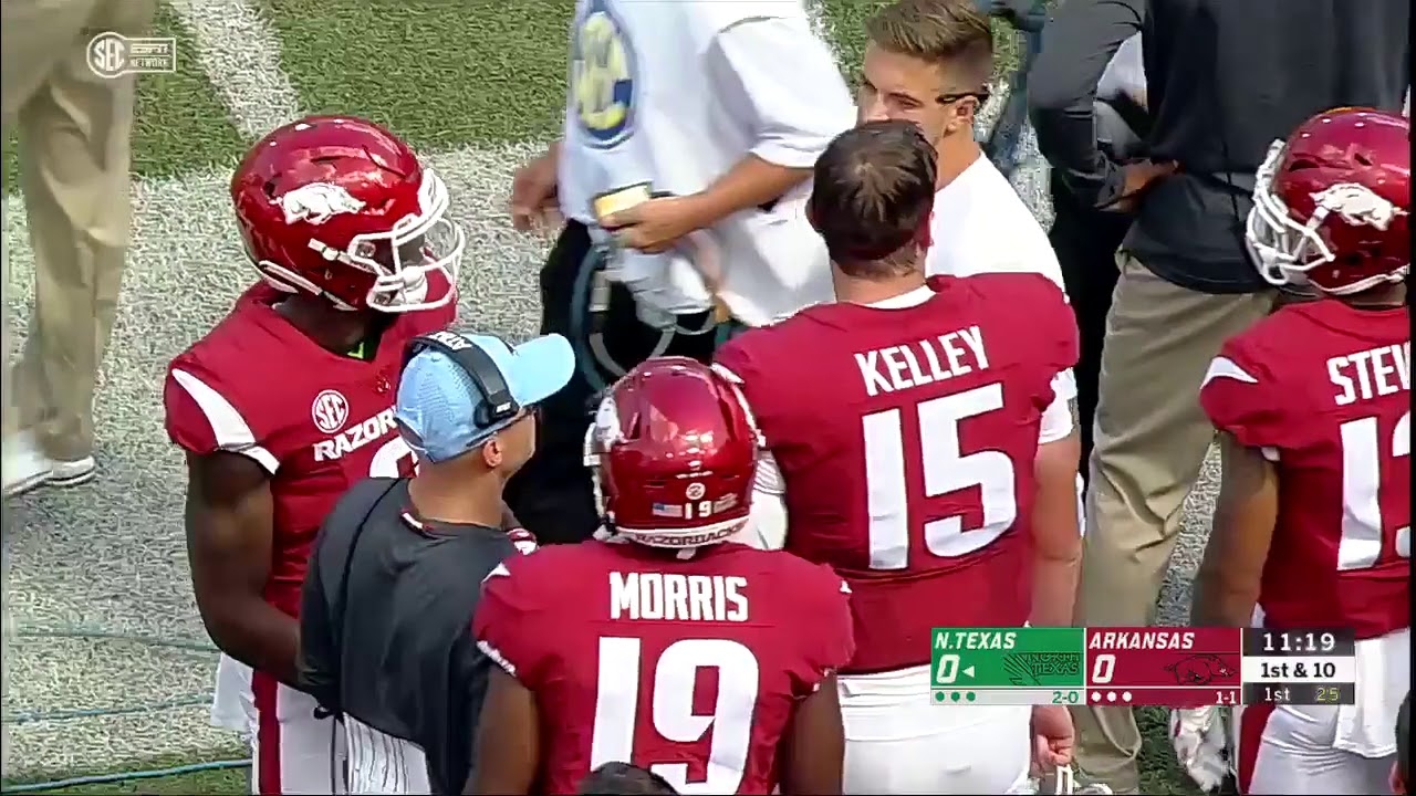 NCAAF Week 03 North Texas at Arkansas 2018