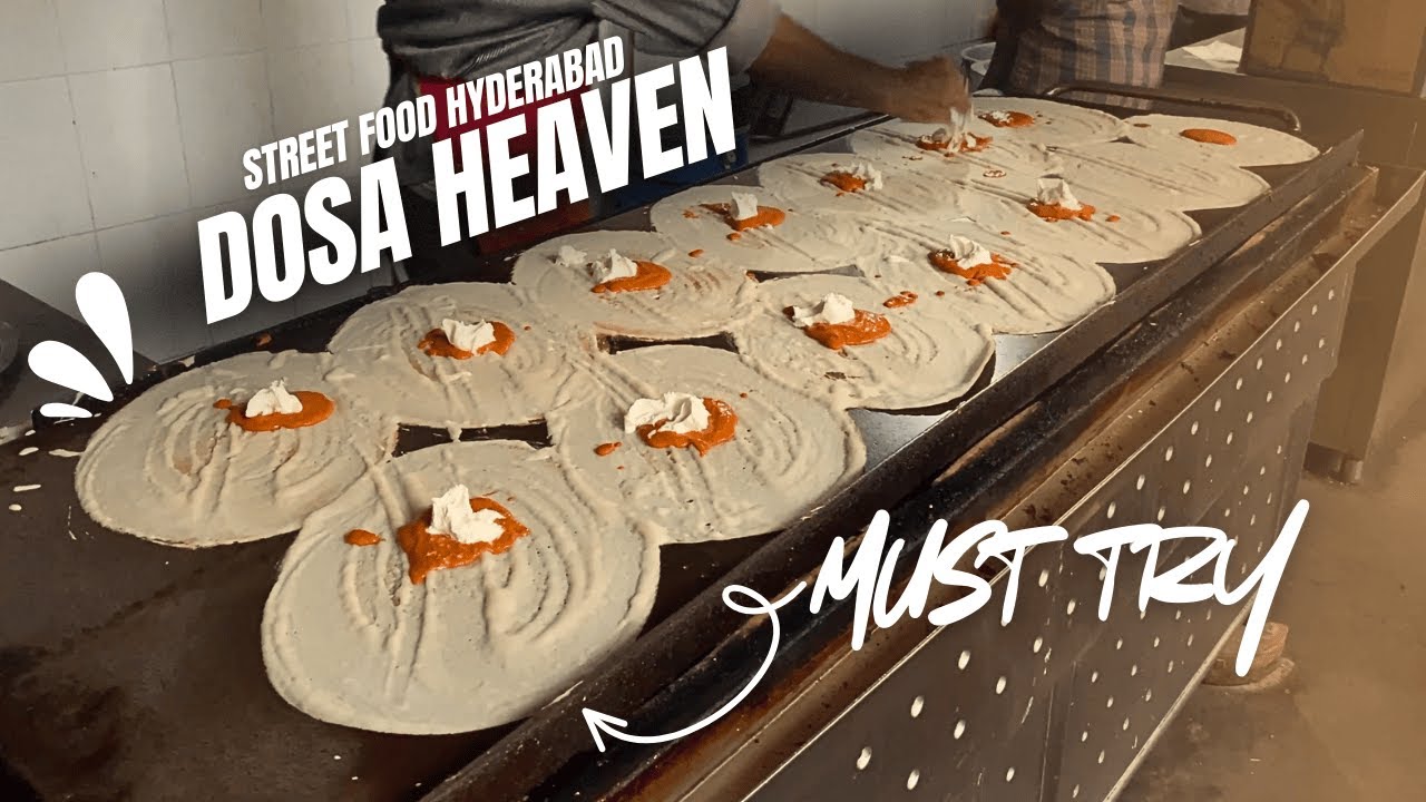 Hyderabad’s Most Famous Butter Dosa | Only ₹65/- | Pragathi Tiffins | Koti | Street Food India #yt