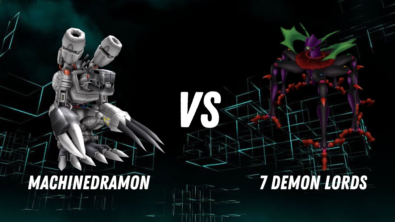 DIGIMON TCG MACHINEDRAMON VS 7 DEMON LORDS