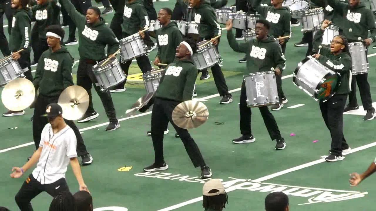 The FAMU Marching 100 at the Fl. Blue Battle of the Bands in Orlando 2021
