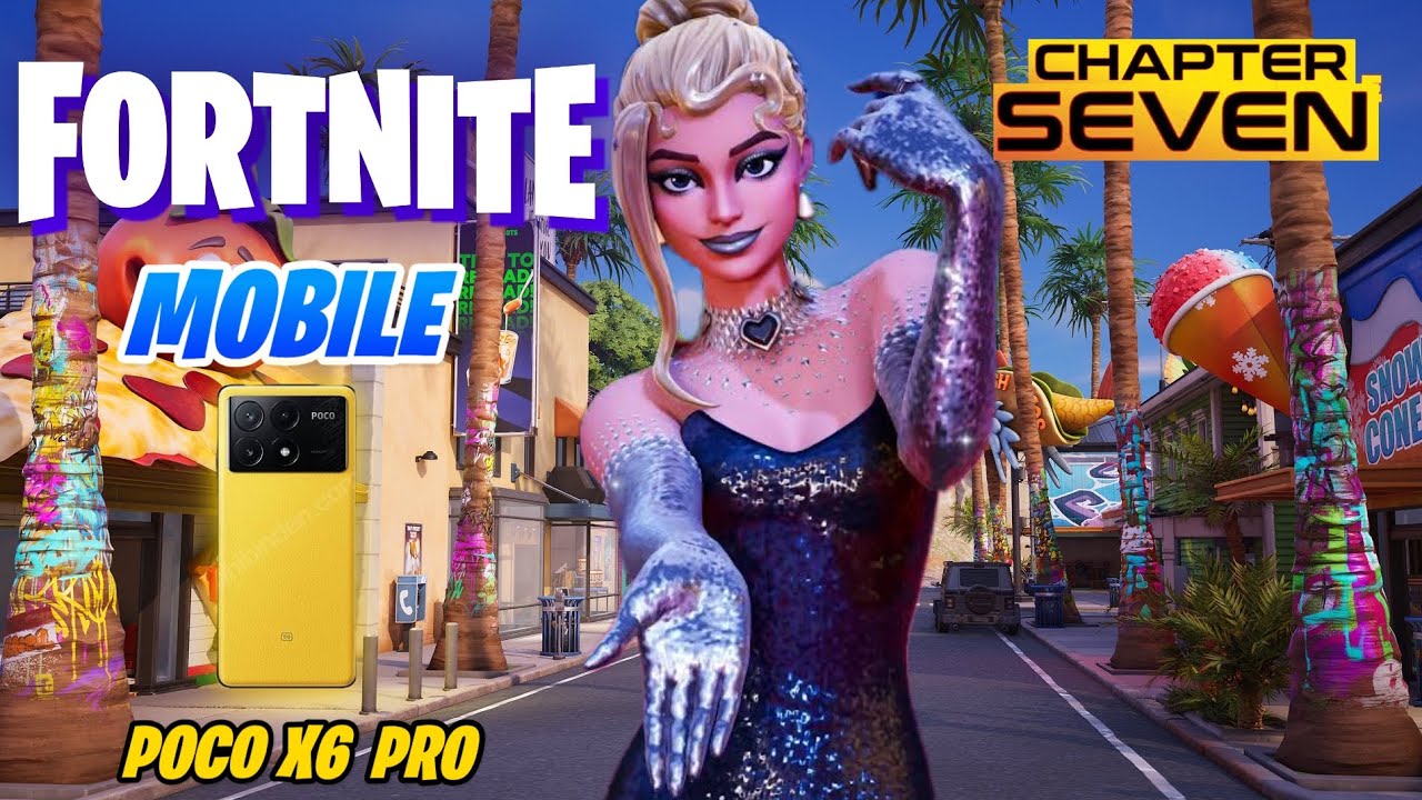 FORTNITE MOBILE | BATTLE ROYALE CAPITULO 7 GAMEPLAY SOLO WIN👑 (POCO X6 PRO)🔥 