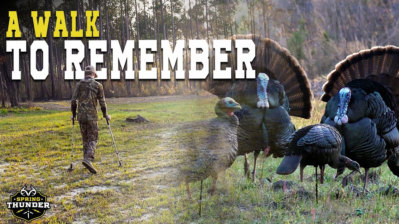 WALKING to a Georgia GOBBLER!!! | A Hunt to Remember | Spring Thunder