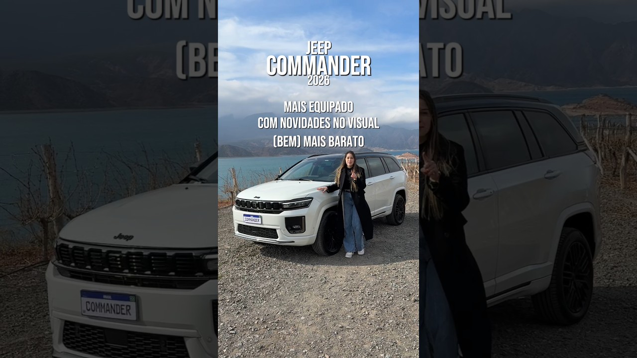 #jeep #commander 2026 est&aacute; mais equipado e mais BARATO! #autoesporte #suv #suvlife #shorts #carros