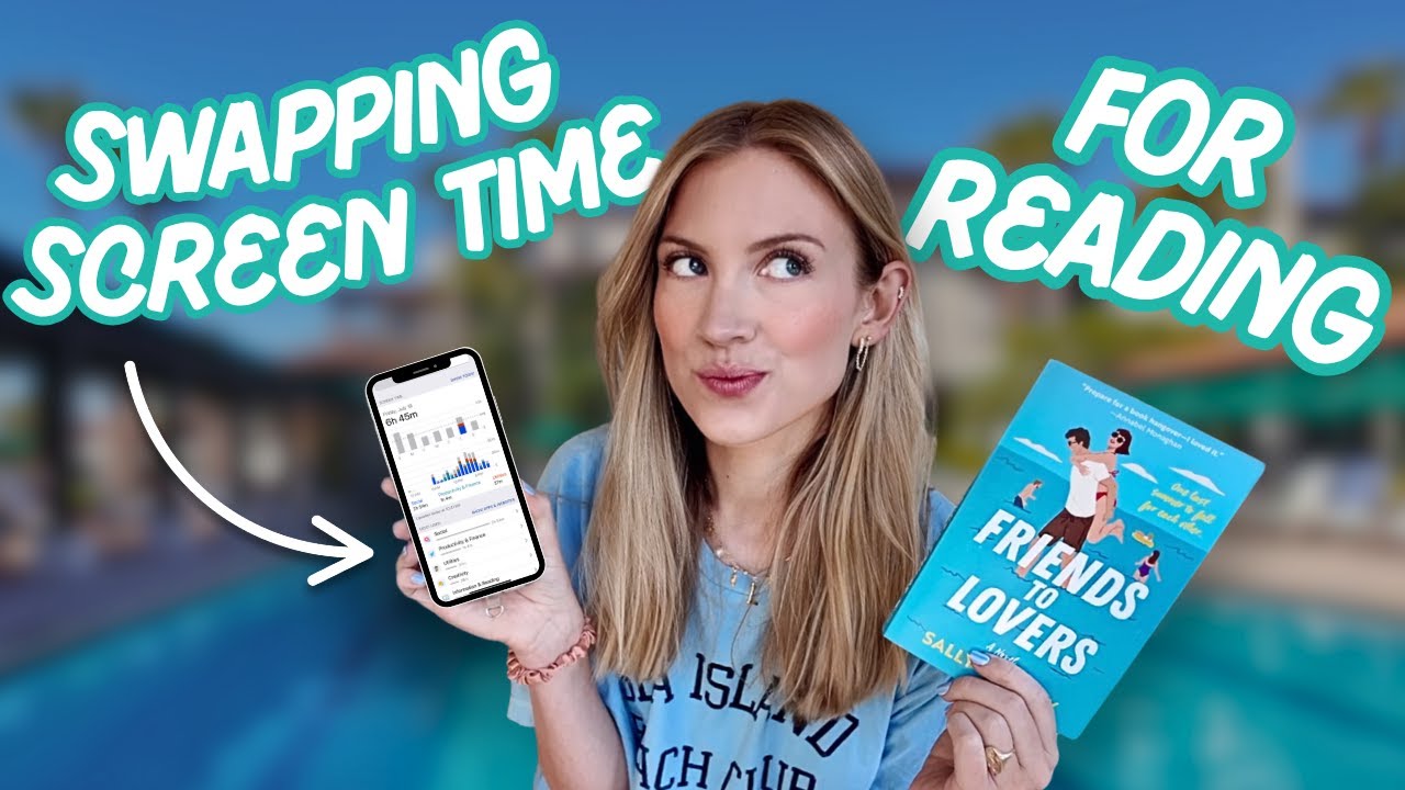 swapping screen time for reading *at the beach* 🏖📚