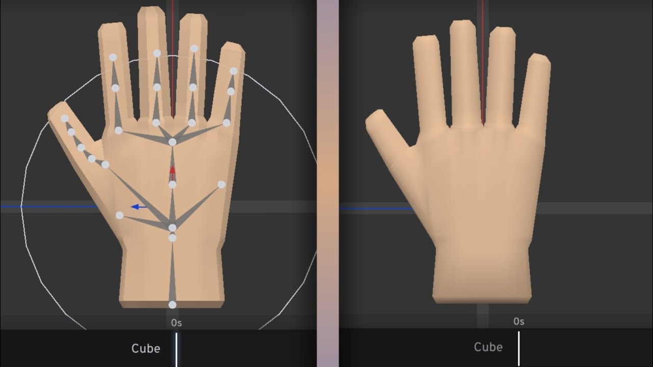 Low-Poly Hand Modeling & Rigging in Prisma3D 3.1 (Mobile 3D Tutorial)