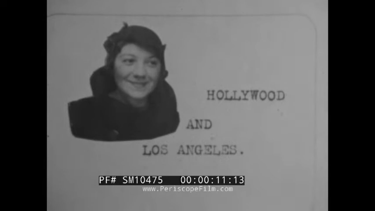 1929 HOME MOVIE   HOLLYWOOD, LOS ANGELES, SANTA MONICA  BERNHEIMER GARDENS   UCLA  SM10475