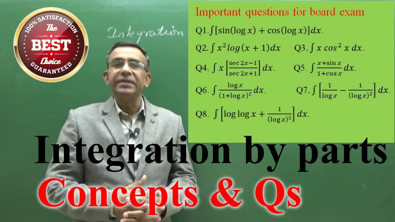 Integration by parts class 12 Important questions for board exam #i4