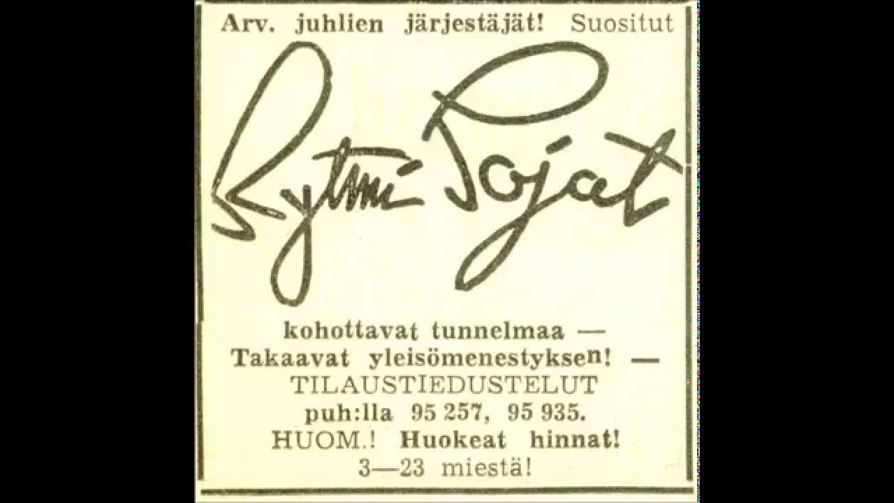 MUISTELEN ONNEN AIKAA, Eugen Malmst&eacute;n ja Rytmi Pojat v.1938