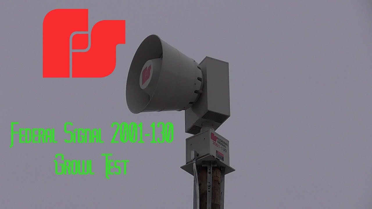 Buffalo Grove, IL Federal Signal 2001-130 Growl Test