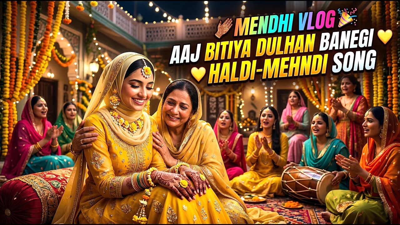 Mehndi Ki Raat 💛 Emotional Bitiya Wedding Song | Haldi Mehndi Ceremony Song 2026