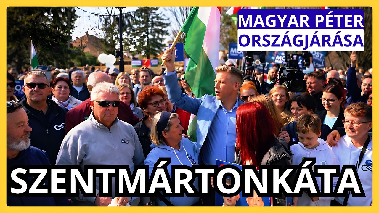 Magyar Péter országjárása - SZENTMÁRTONKÁTA - TISZA  #tiszapárt #magyarpeter