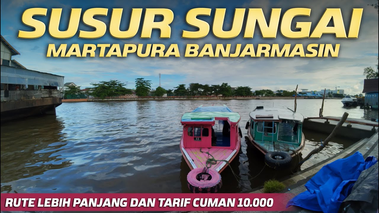 Wisata Air Susur Sungai Perahu Klotok Malam Hari dari Pasar Wadai Ramadhan Balai Kota Banjarmasin