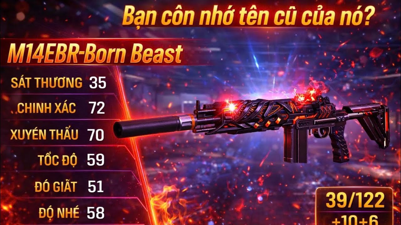 CF Mobile - CFL : M14EBR Born Beast | Súng Ngon Thời Điểm Hiện Tại Tap Nhanh Không Giật 