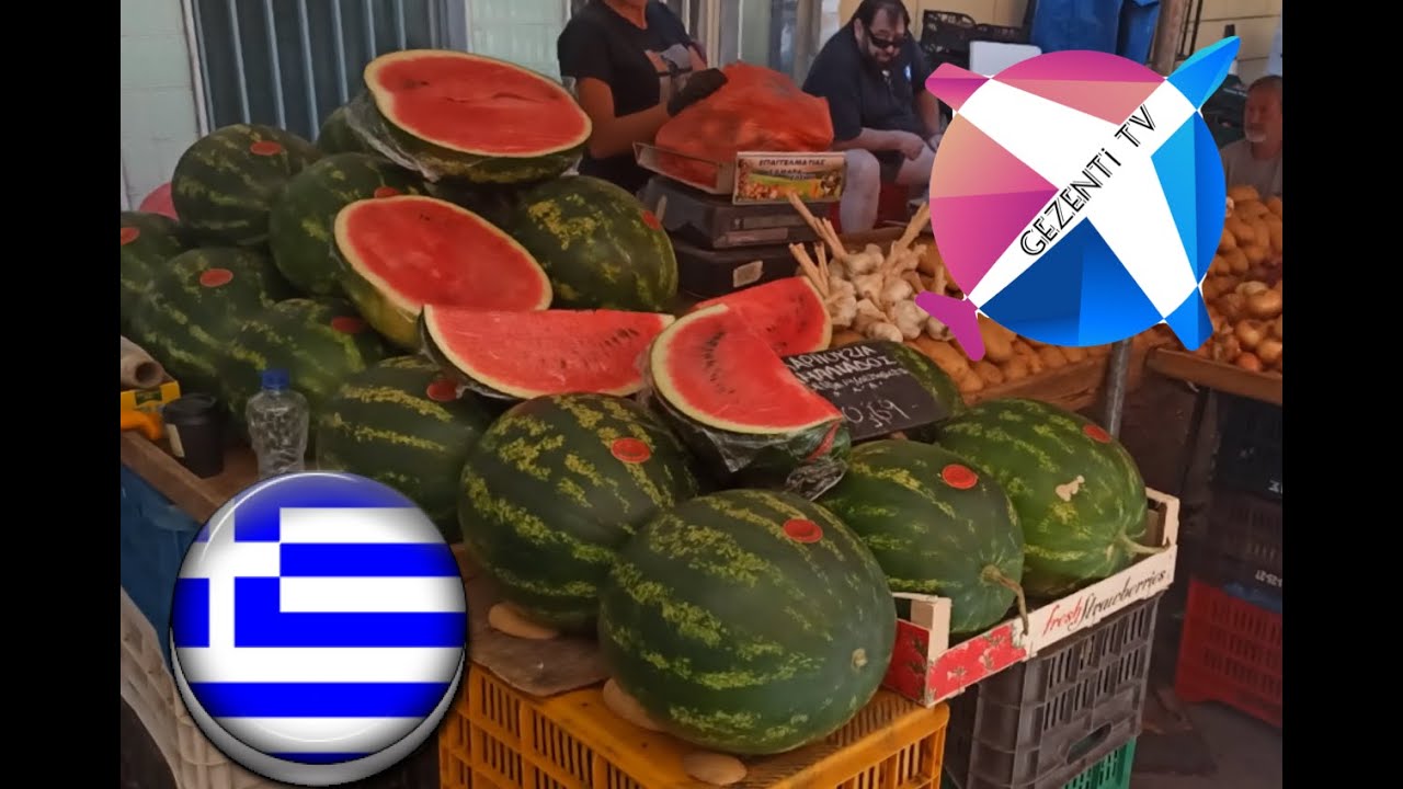 Atina'da Pazar Alişverişi
