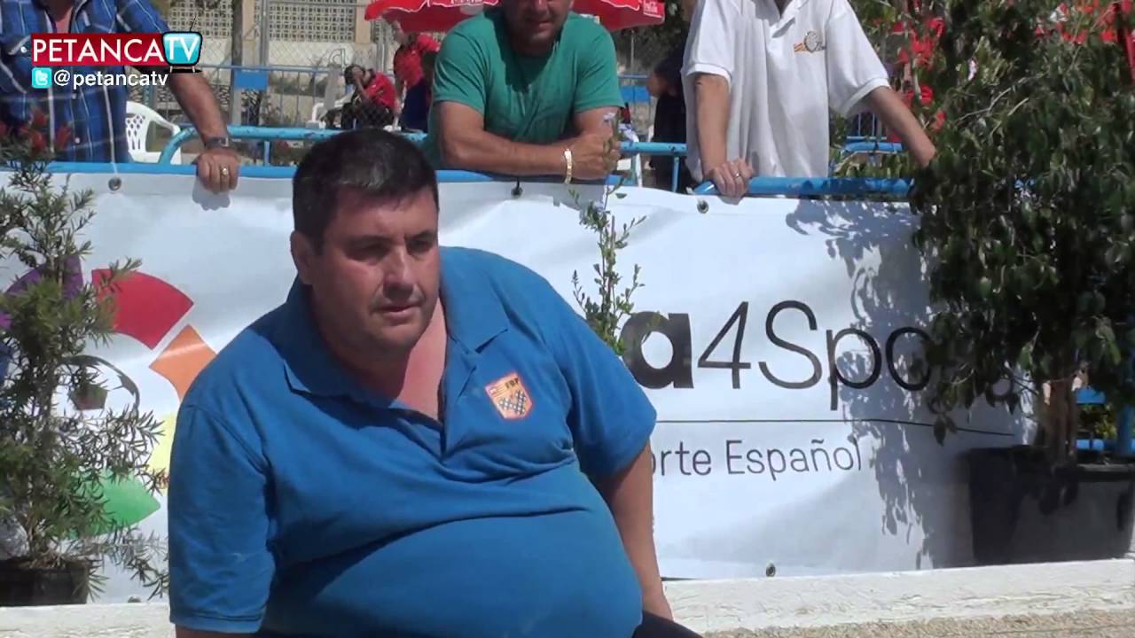 Petanca Cpto España Individual 2016  Galindo (Fed Balear) Antonio Jimenez (Fed Valenciana)