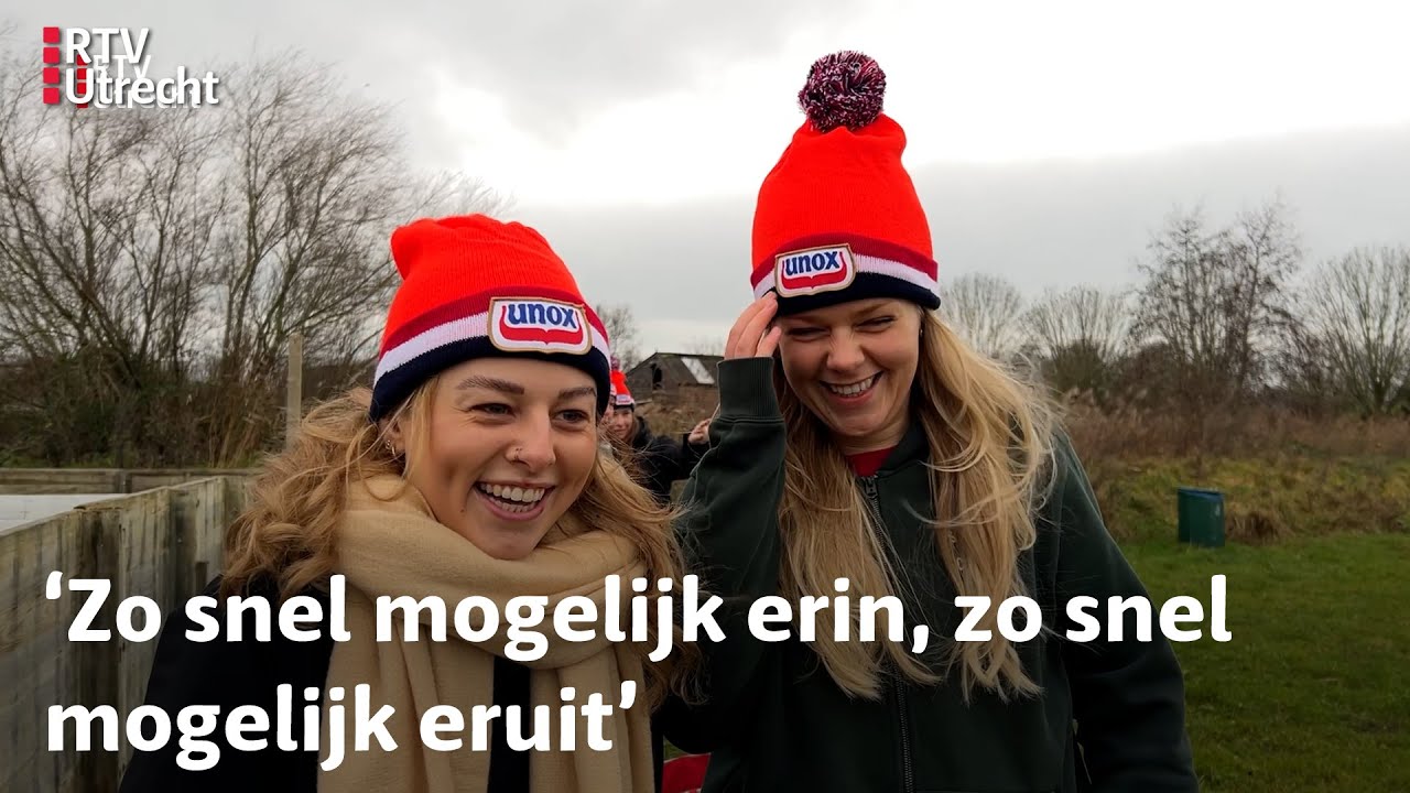 Veel werden er afgelast, maar de nieuwjaarsduik in Houten ging door | RTV Utrecht