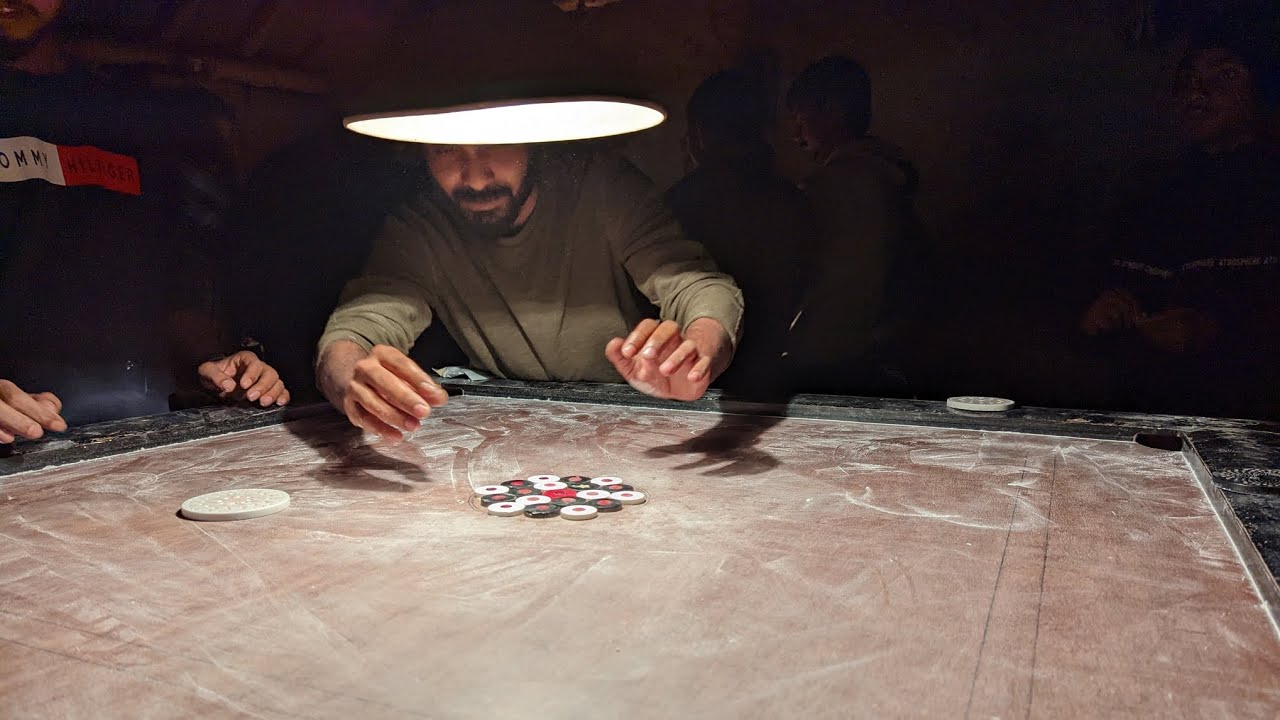 International Carrom Tournament heat Finish Challenge Yamin VS Hassan