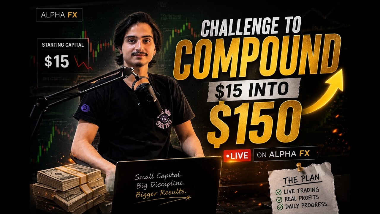 💰 Can I Turn $15 Into $150? | Live Trading Challenge | Alpha FX