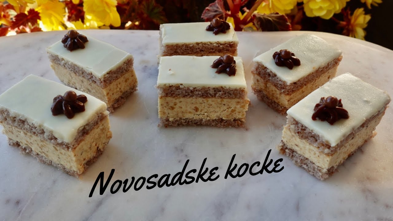 NOVOSADSKE KOCKE, ODLIČAN  KREMASTI KOLAČ