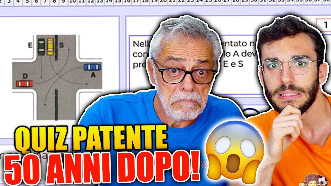 MIO PADRE RIFÀ IL QUIZ DELLA PATENTE 50 ANNI DOPO!