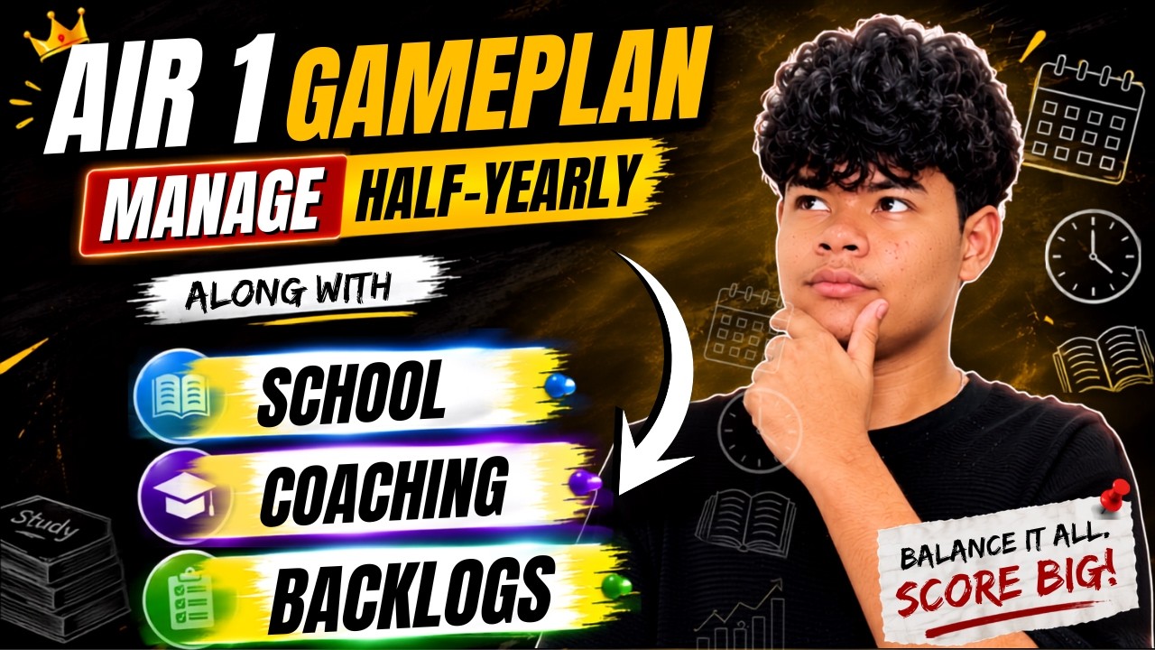 How to Manage School, Coaching & Self Study in Class 10🔥| AIR 1 Half Yearly Plan 🎯| Aarav Malhotra