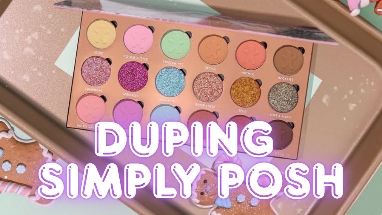 Палитра для выпечки имбирных пряников Duping Simply posh