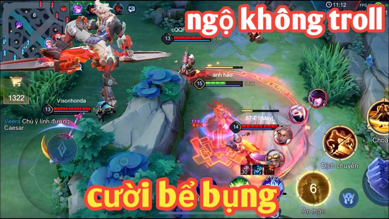 Liên Quân _ Thánh Nhây Ngộ Khỉ Tái Xuất | Troll Cả Team Bạn Cười Không Nhặt Được Mồm