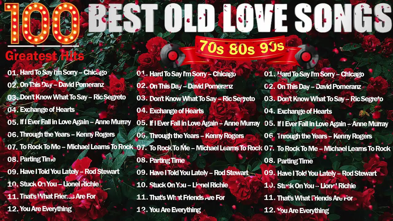 TOP 100 CLASSIC LOVE SONGS 🌹 RELAXING BEAUTIFUL LOVE SONGS 70S 80S 90S 🌹 BEST LOVE SONGS EVER