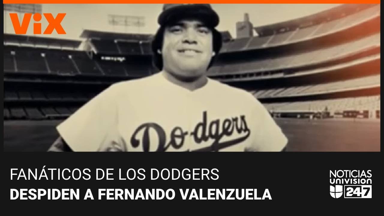 Fanáticos de los Dodgers despiden a Fernando Valenzuela: Noticias Univision 24/7 - 23 de octubre
