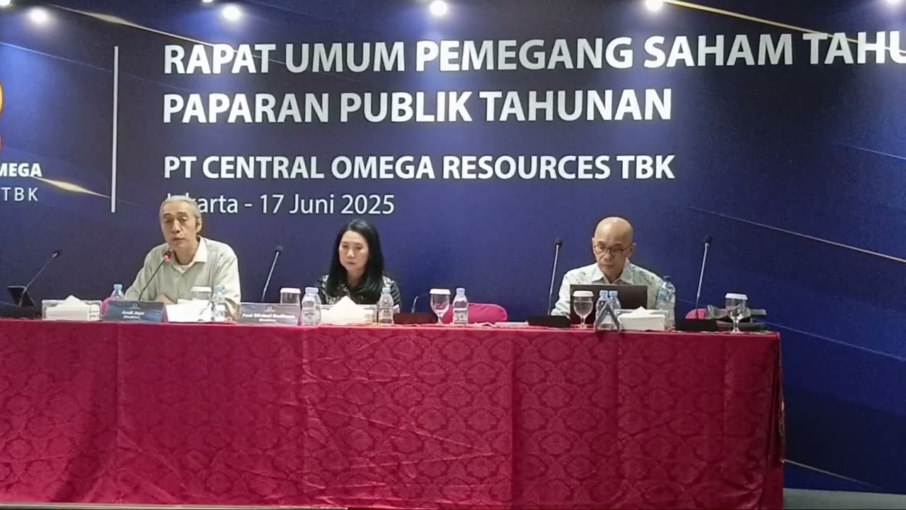 Rapat Umum Pemegang Saham & Publik Expose PT. CENTRAL OMEGA RESOURCES Tbk. (17 Juni 2025)