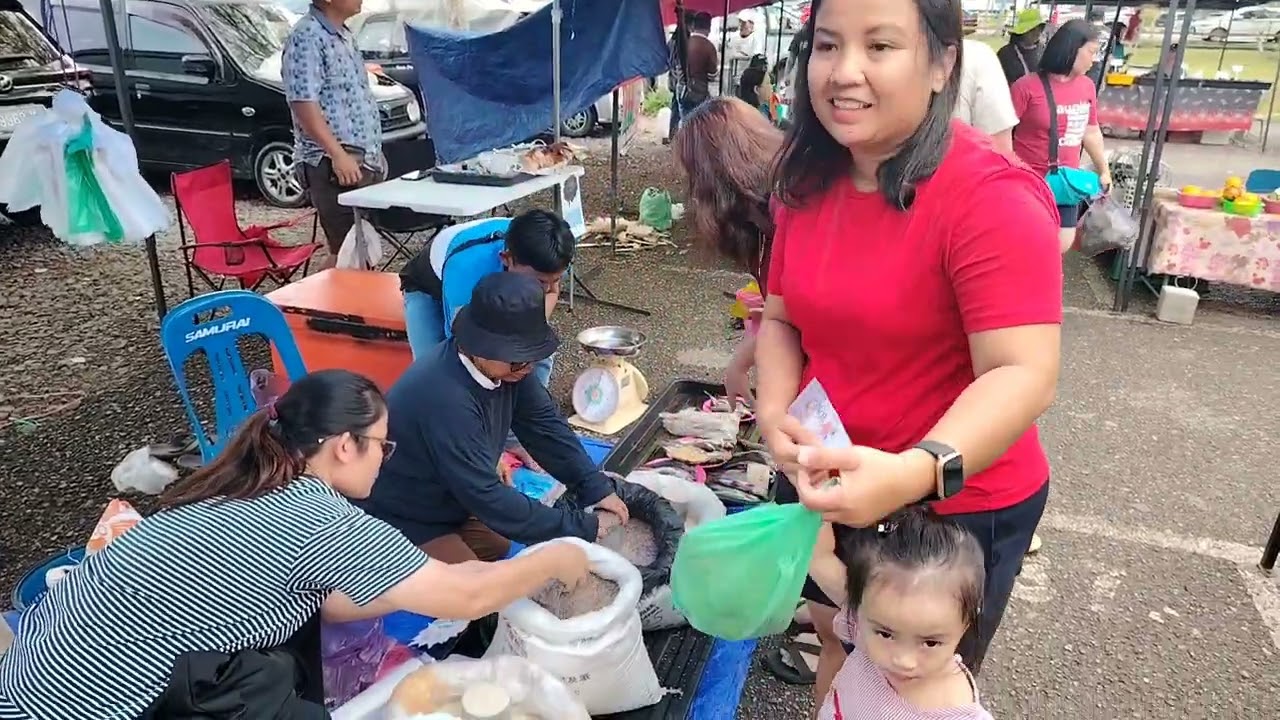 Balik ke Bintulu singgah pasar hujung minggu Sibu Jaya ll tetap Meriah biapun hari hujan renyai2