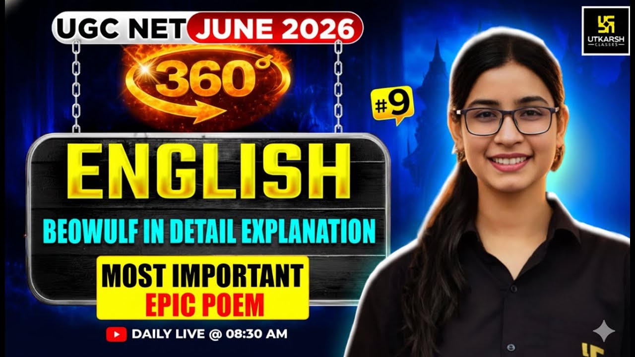 UGC NET JUNE 2026 |Beowulf in Detail |Most Important Epic Poem|#9| English Literature | Prerna Ma’am