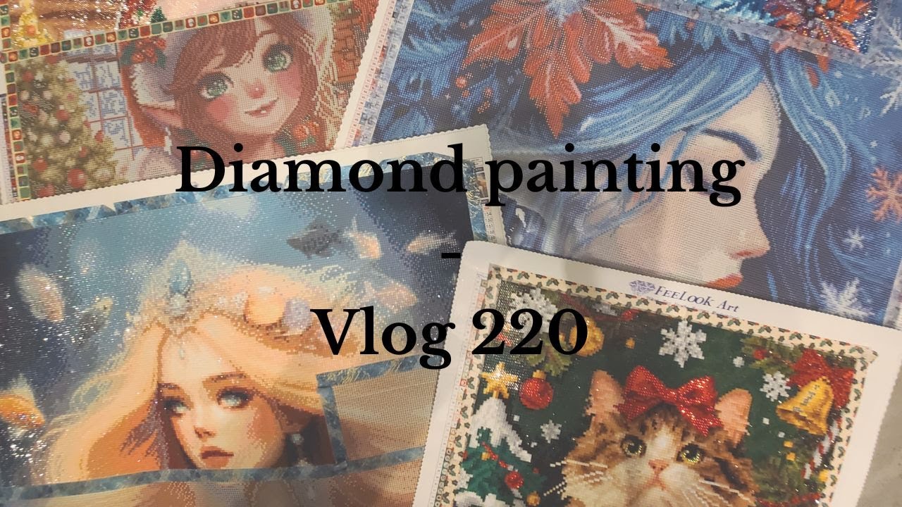 Vlog 220: Unboxing @diamondartclub  et ouverture du calendrier de l'avent DAC