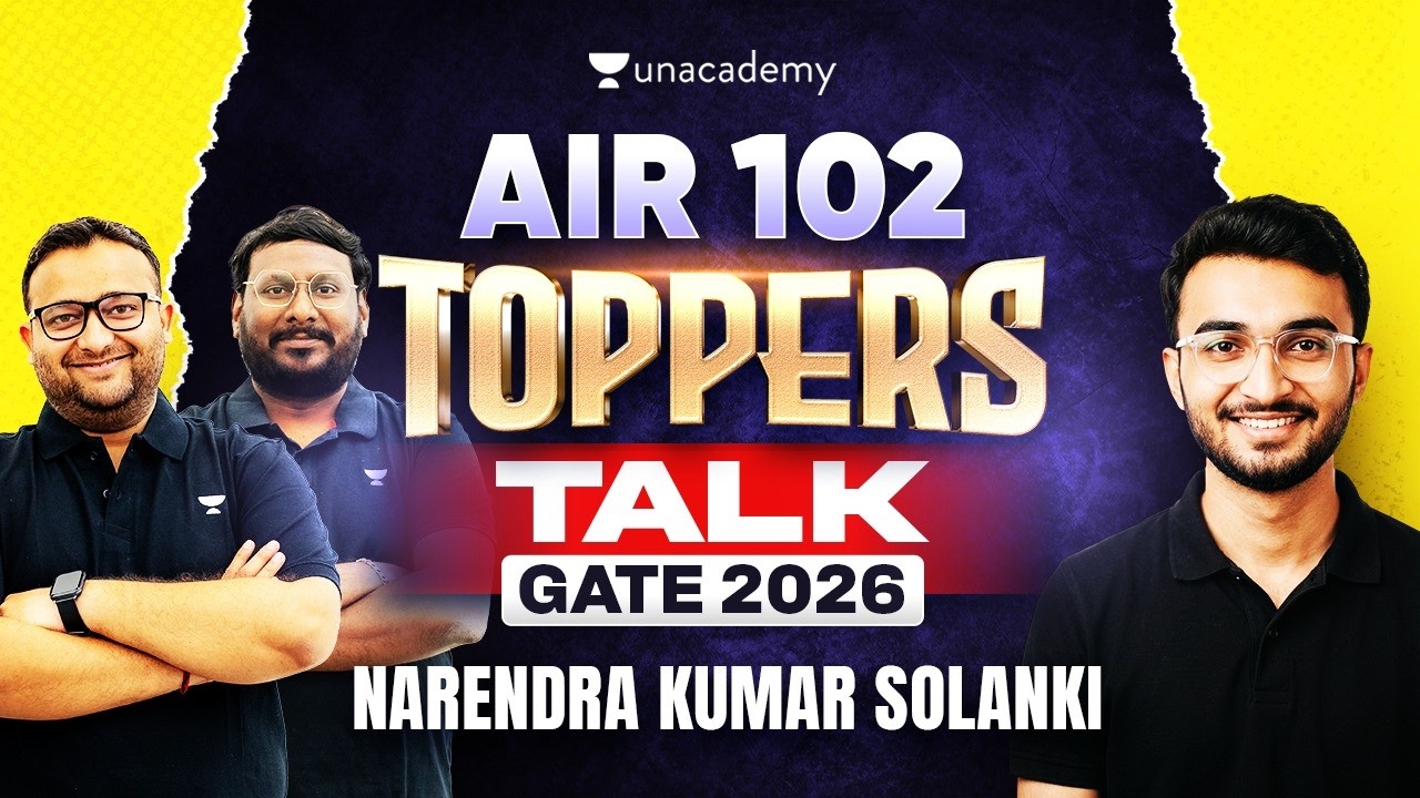 GATE 2026 AIR 102 Topper | What Strategy Helped Him To Secure This ? | Narendra Kumar Solanki